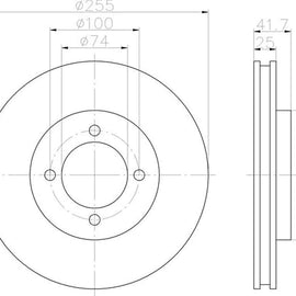 TOYOTA Condor - Front Brake Disc | OPTIMA | TBD7996-D - SKU TBD7996-D - SpareMe South Africa