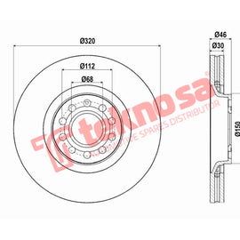 Brake Components Brake Disc TBD8001-D OPTIMA