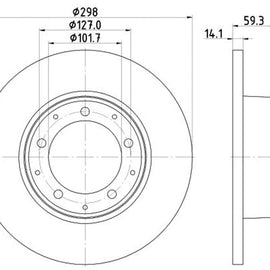 LAND ROVER Defender - Rear Brake Disc | OPTIMA | TBD8007-D - SKU TBD8007-D - SpareMe South Africa