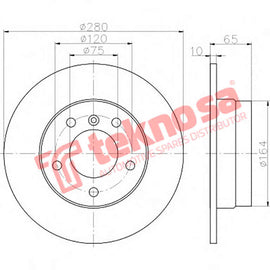 Brake Components Brake Disc TBD8012-D OPTIMA