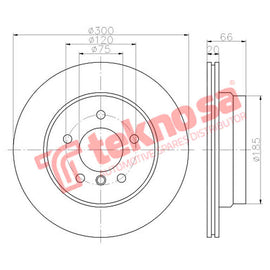 Brake Components Brake Disc TBD8014-D OPTIMA