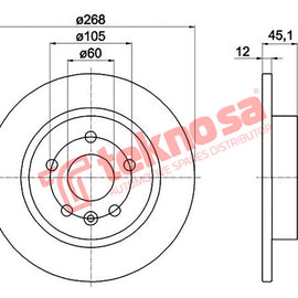 Brake Components Brake Disc TBD8017-D OPTIMA