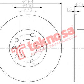 Brake Components Brake Disc TBD8020-D OPTIMA