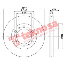 Brake Components Brake Disc TBD8021-D OPTIMA