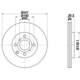 TOYOTA Aygo - Front Brake Disc | OPTIMA | TBD8022-D - SKU TBD8022-D - SpareMe South Africa