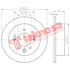 Brake Components Brake Disc TBD8032-D OPTIMA