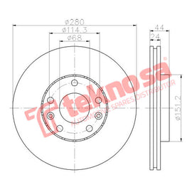 Brake Components Brake Disc TBD8033-D OPTIMA