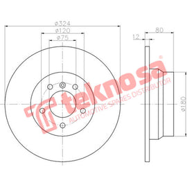 Brake Components Brake Disc TBD8035-D OPTIMA