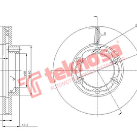 Brake Components Brake Disc TBD8051-D OPTIMA