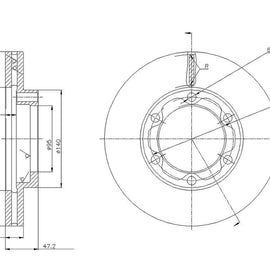 Universal - Front Brake Disc | OPTIMA | TBD8051-D - SKU TBD8051-D - SpareMe South Africa