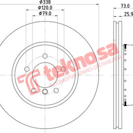 Brake Components Brake Disc TBD8053-D OPTIMA