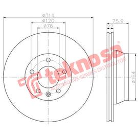 Brake Components Brake Disc TBD8059-D OPTIMA