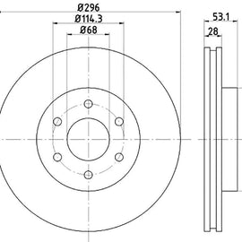 NISSAN Navara - Front Brake Disc | OPTIMA | TBD8065-D - SKU TBD8065-D - SpareMe South Africa