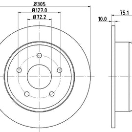 JEEP Grand Cherokee - Front Brake Disc | OPTIMA | TBD8071-D - SKU TBD8071-D - SpareMe South Africa
