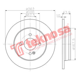 Brake Components Brake Disc TBD8084-D OPTIMA