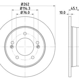 HYUNDAI Creta - Rear Brake Disc | OPTIMA | TBD8086-D - SKU TBD8086-D - SpareMe South Africa