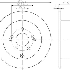 HYUNDAI Santa Fe - Rear Brake Disc | OPTIMA | TBD8089-D - SKU TBD8089-D - SpareMe South Africa