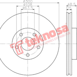 Brake Components Brake Disc TBD8090-D OPTIMA