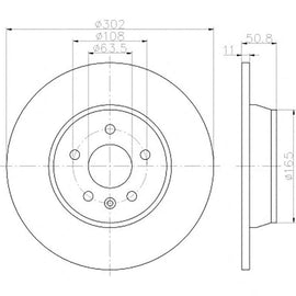 FORD Focus - Rear Brake Disc | OPTIMA | TBD8099-D - SKU TBD8099-D - SpareMe South Africa