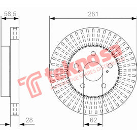 Brake Components Brake Disc TBD8111-D OPTIMA