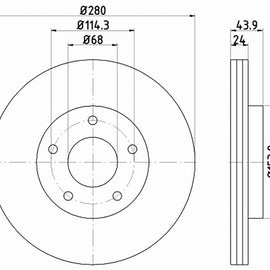 NISSAN Juke - Front Brake Disc | OPTIMA | TBD8115-D - SKU TBD8115-D - SpareMe South Africa