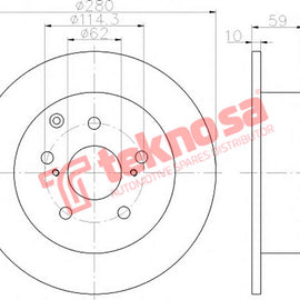 Brake Components Brake Disc TBD8120-D OPTIMA