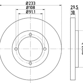 TOYOTA Avanza - Front Brake Disc | OPTIMA | TBD8121-D - SKU TBD8121-D - SpareMe South Africa