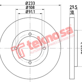 Brake Components Brake Disc TBD8121-D OPTIMA