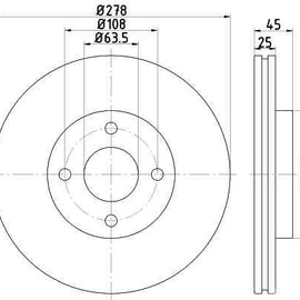 Brake Components Brake Disc TBD8128-D OPTIMA