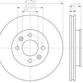 KIA Rio - Front Brake Disc | OPTIMA | TBD8137-D - SKU TBD8137-D - SpareMe South Africa