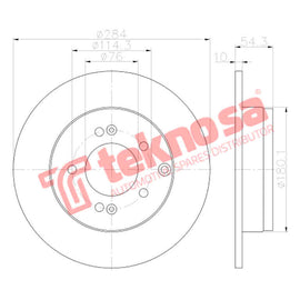 Brake Components Brake Disc TBD8138-D OPTIMA