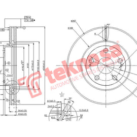 Brake Components Brake Disc TBD8139-D OPTIMA
