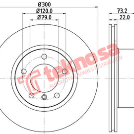 Brake Components Brake Disc TBD8143-D OPTIMA