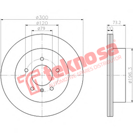 Brake Components Brake Disc TBD8152-D OPTIMA