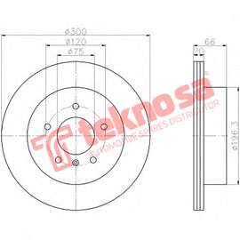 Brake Components Brake Disc TBD8153-D OPTIMA