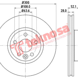 Brake Components Brake Disc TBD8169-D OPTIMA