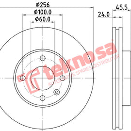 Brake Components Brake Disc TBD8173-D OPTIMA