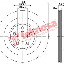 Brake Components Brake Disc TBD8210-D OPTIMA