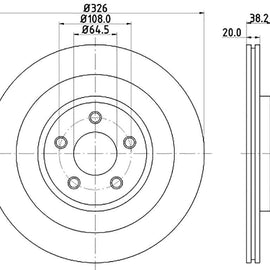 JAGUAR S-Type - Rear Brake Disc | OPTIMA | TBD8210-D - SKU TBD8210-D - SpareMe South Africa