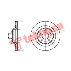 Brake Components Brake Disc TBD8219-D OPTIMA