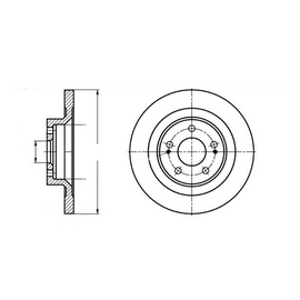 OPTIMA Rear Brake Disc for MITSUBISHI ASX - SKU TBD8219-D - SpareMe South Africa