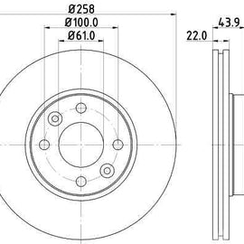 Brake Components Brake Disc TBD8222-D OPTIMA