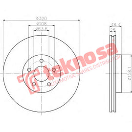 Brake Components Brake Disc TBD8261-D OPTIMA