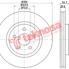 Brake Components Brake Disc TBD8269-D OPTIMA