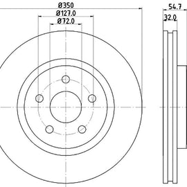 JEEP Grand Cherokee - Front Brake Disc | OPTIMA | TBD8269-D - SKU TBD8269-D - SpareMe South Africa