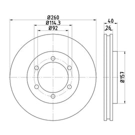 NISSAN Hardbody - Front Brake Disc | OPTIMA | TBD8287-D - SKU TBD8287-D - SpareMe South Africa