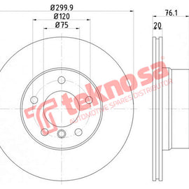Brake Components Brake Disc TBD8333-D OPTIMA