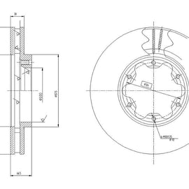 NISSAN NV350 - Front Brake Disc | OPTIMA | TBD8339-D - SKU TBD8339-D - SpareMe South Africa