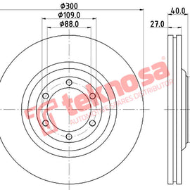Brake Components Brake Disc TBD8348-D OPTIMA