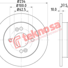 Brake Components Brake Disc TBD8367-D OPTIMA